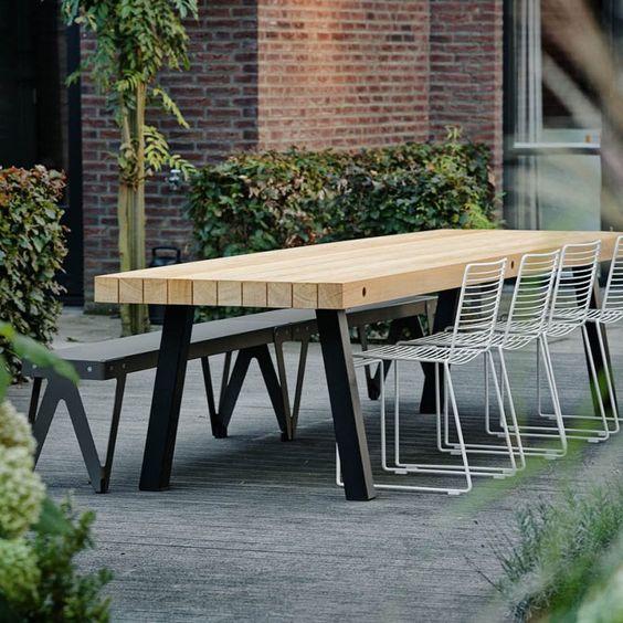 Modern Outdoor dining table and chairs