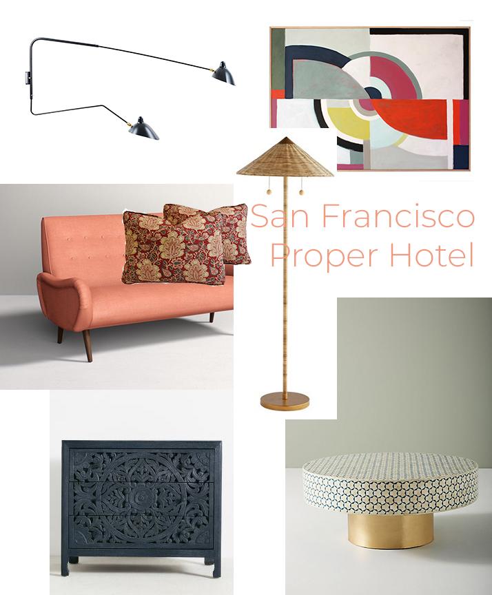 Concept Board - San Francisco Proper Hotel