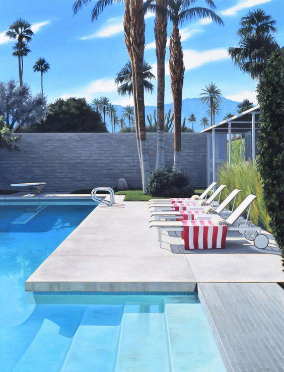 atomic ranch mid century palm springs swimming pool