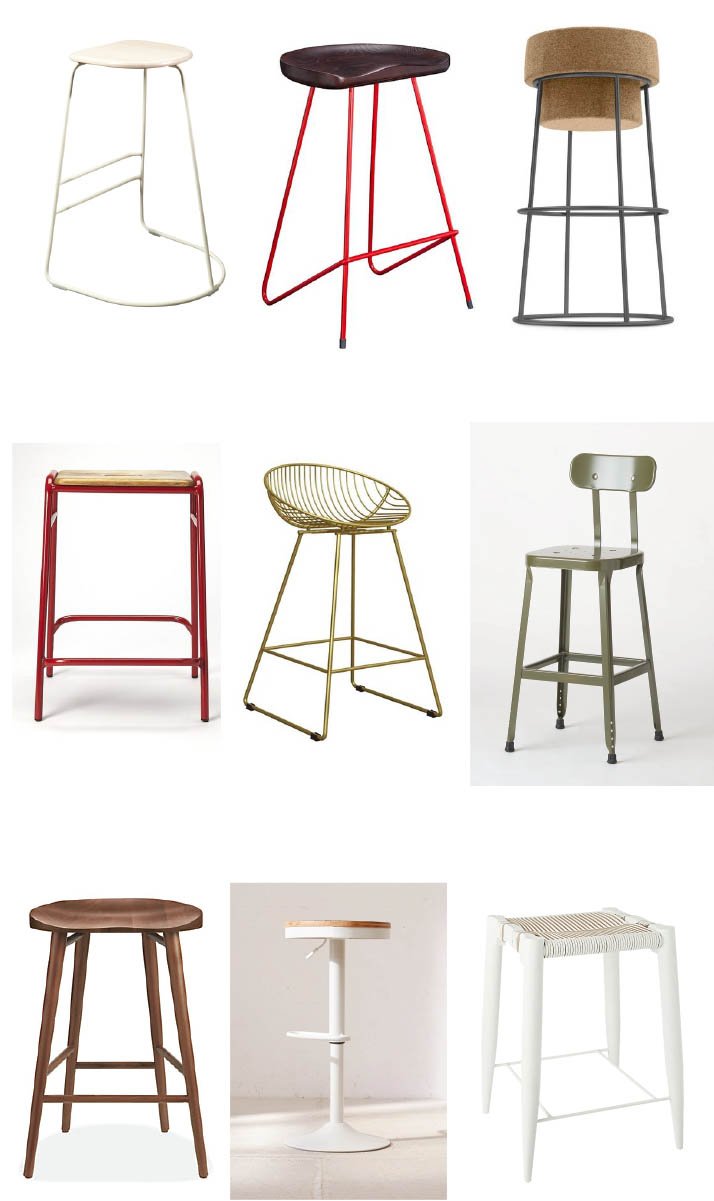 counter height bar stools roundup by Nest Studio