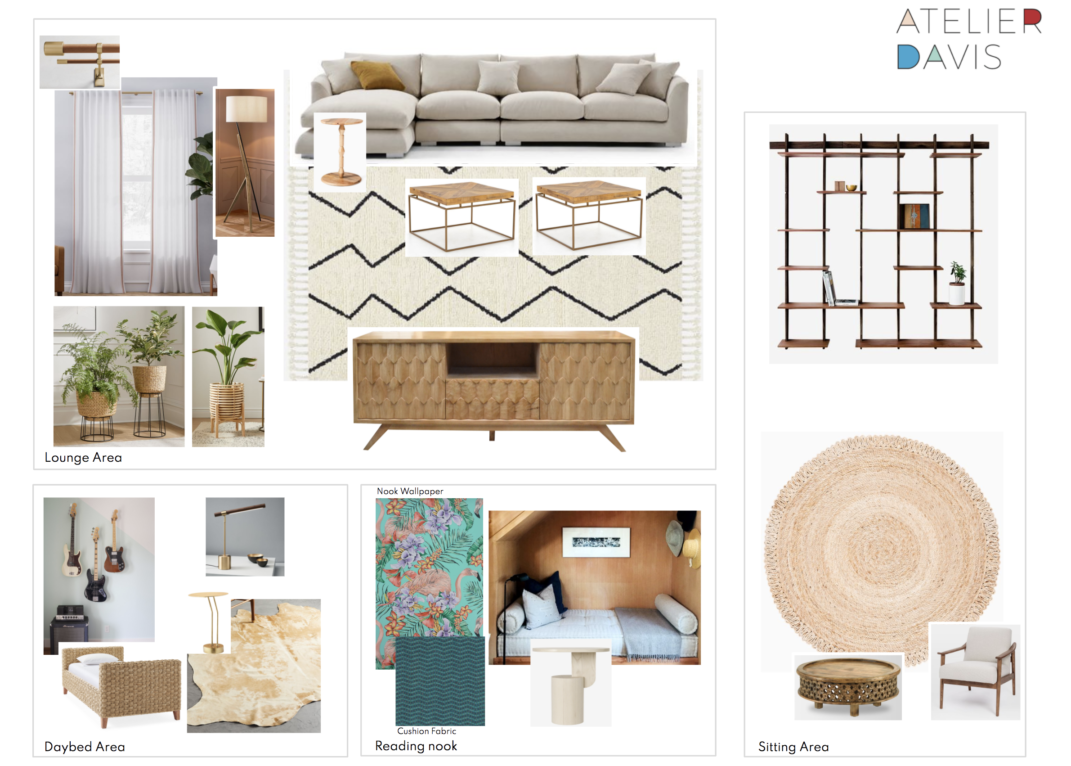 Moodboard Monday : Breezy Island Vibes for a Large Living Room